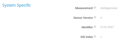 System Specific System Specific